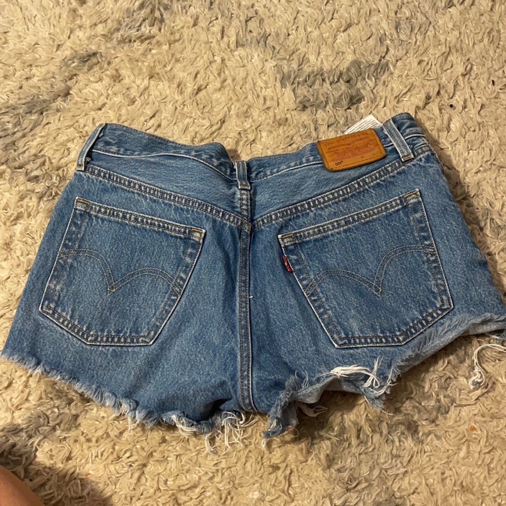 Levi 501 high wasted shorts
